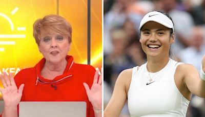 TV presenter Anne Diamond criticised over ‘unforgivable’ Emma Raducanu remark