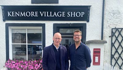 John Swinney visits Kenmore as Taymouth Castle plans progress