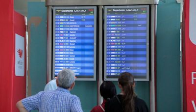 Beirut flights cancelled or delayed amid fears of Israeli attack