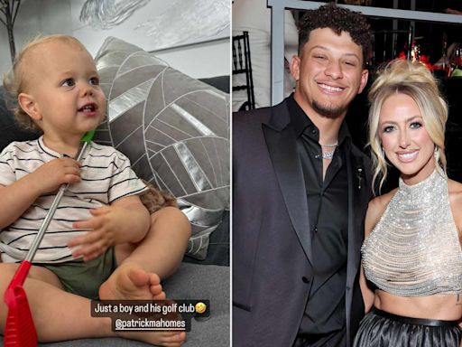 Brittany Mahomes Shares Cute Photo of Son Bronze, 17 Months: 'Just a Boy and His Golf Club'