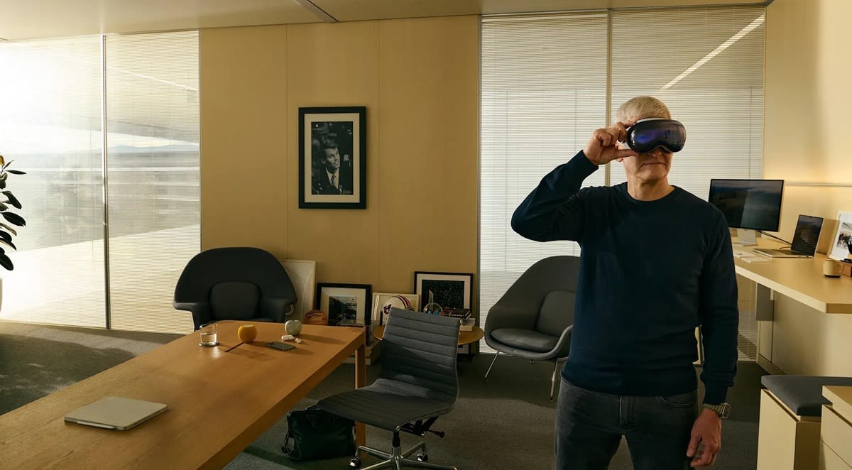 Tim Cook Uses The Vision Pro Every Day, Stating That It's Hard To Explain The 3D Experience While Highlighting...