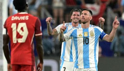 Messi marca, Argentina vence o Canadá e avança à final da Copa América