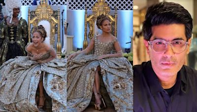 Manish Malhotra designs Jennifer Lopez's Bridgerton theme birthday party outfit, says, "40 artists took 3490 hours to craft it"