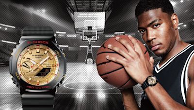 G-SHOCK 4度聯手NBA球星八村壘 籃球場變金錶盤、數字像計時器