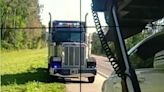 Still trucking: This big rig with police lights is pulling over drivers in Florida