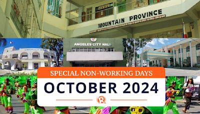 LIST: October 2024 special non-working days in PH provinces, cities, towns