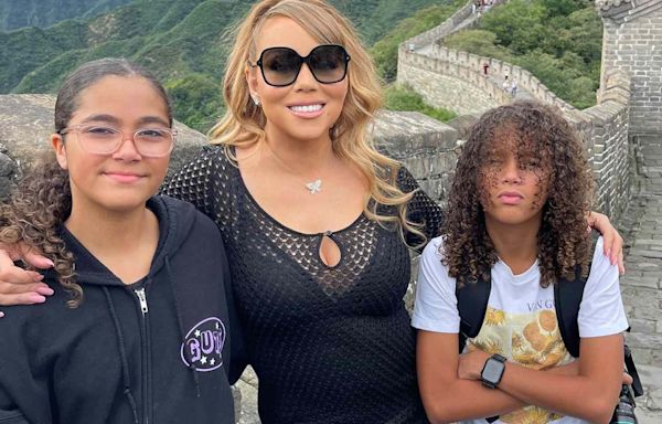 Mariah Carey Poses with Twins Moroccan and Monroe While Visiting the Great Wall of China: 'It Really Is Great'