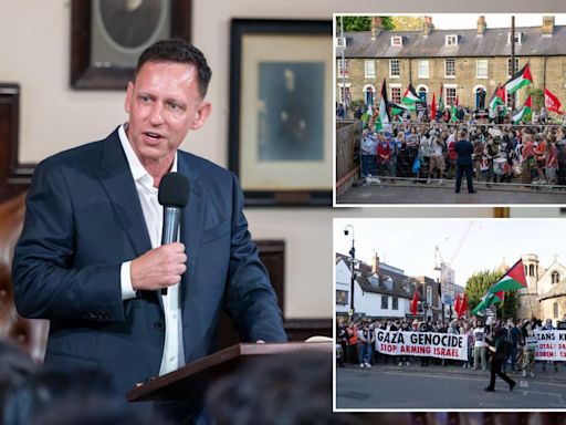 Peter Thiel was trapped inside Cambridge University debate hall by anti-Israel protesters