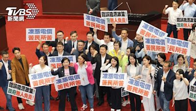 藍白表決通過電價凍漲 行政院表遺憾但「依法執行漲價」