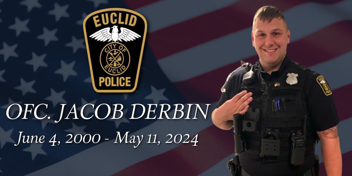 ‘A true hero’: Slain Euclid Officer Jacob Derbin laid to rest