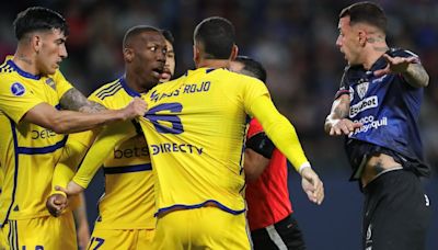 La BRONCA de los jugadores de Independiente del Valle con Chiquito Romero y Luis Advíncula tras el partido ante Boca