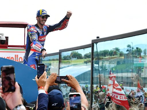 Pecco Bagnaia evoca los mejores días de Valentino Rossi en el gran premio de Italia