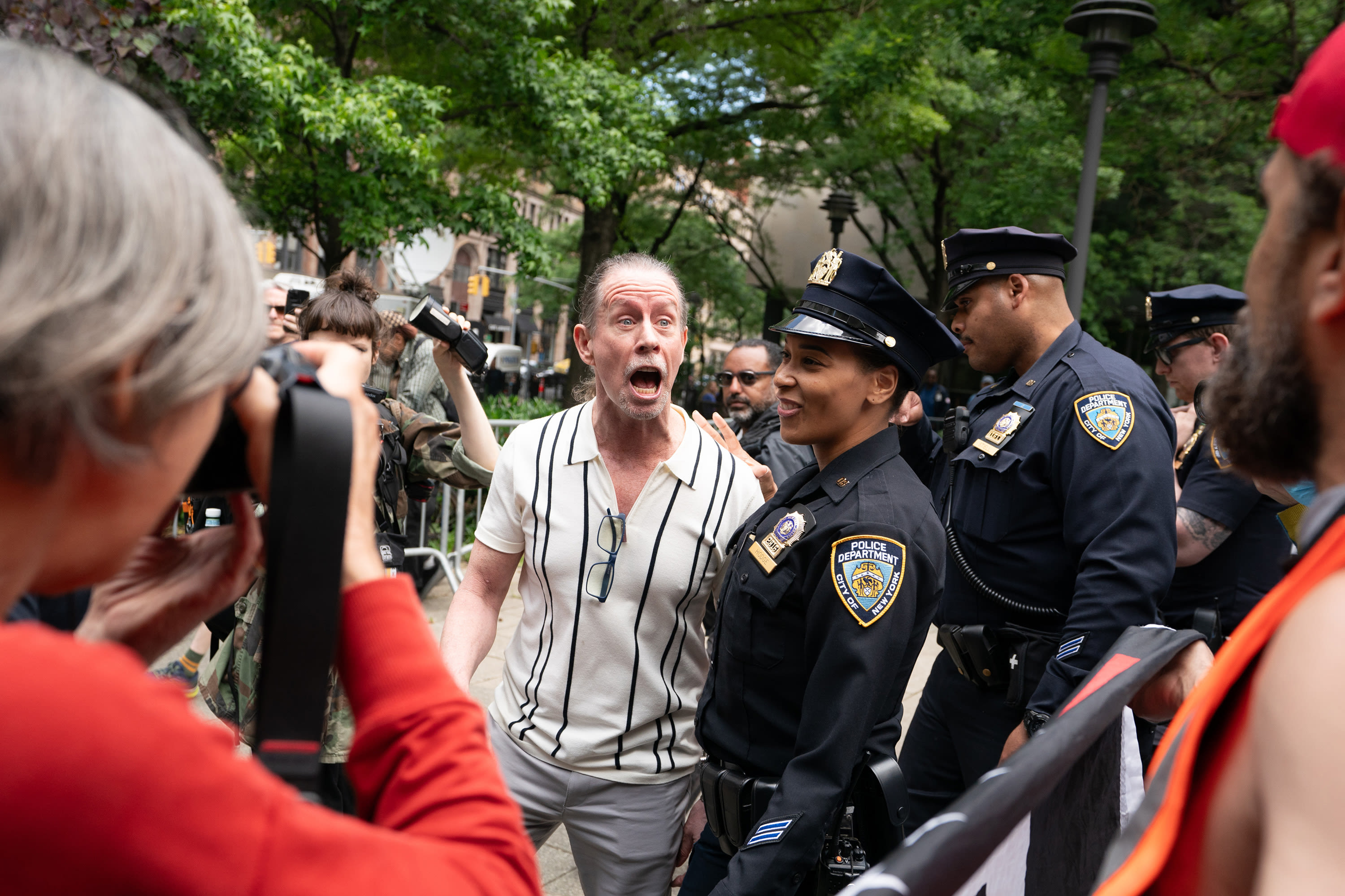 New Yorkers cheer guilty verdict in Trump hush money trial outside courthouse