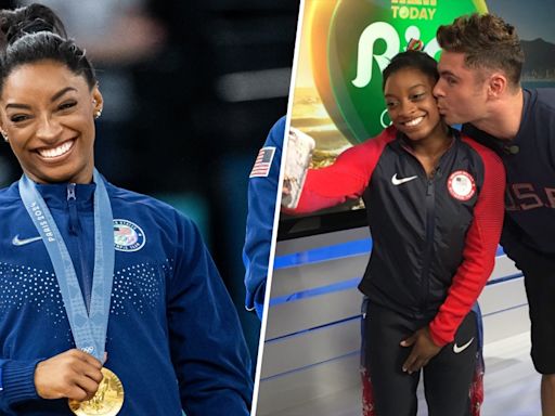 Zac Efron shows support for Simone Biles' gold medal win 8 years after their meeting on TODAY