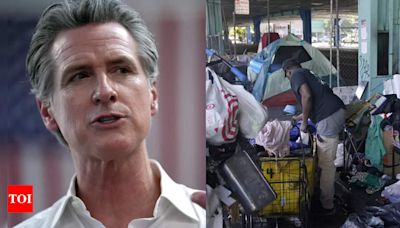 'Act with urgency': California governor Newsom orders urgent dismantling of homeless camps - Times of India