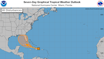 Tropical wave that could become Tropical Storm Debby shifts path toward Gulf of Mexico