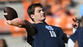 Broncos GM George Paton went to QB Drake Maye’s pro day