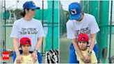 Sania Mirza and son Izhaan strike a pose with empowering message on t-shirt | Hindi Movie News - Times of India