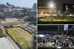 Dramatic before-and-after photos show Columbia University’s anti-Israel tent city finally gone after NYPD raid