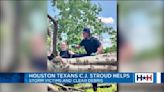 Texans quarterback C.J. Stroud helps cleanup after Houston’s deadly storms