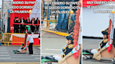Escolar disfrazado de San Martín participa en desfile de Fiestas Patrias y se queda dormido: “El real sueño”