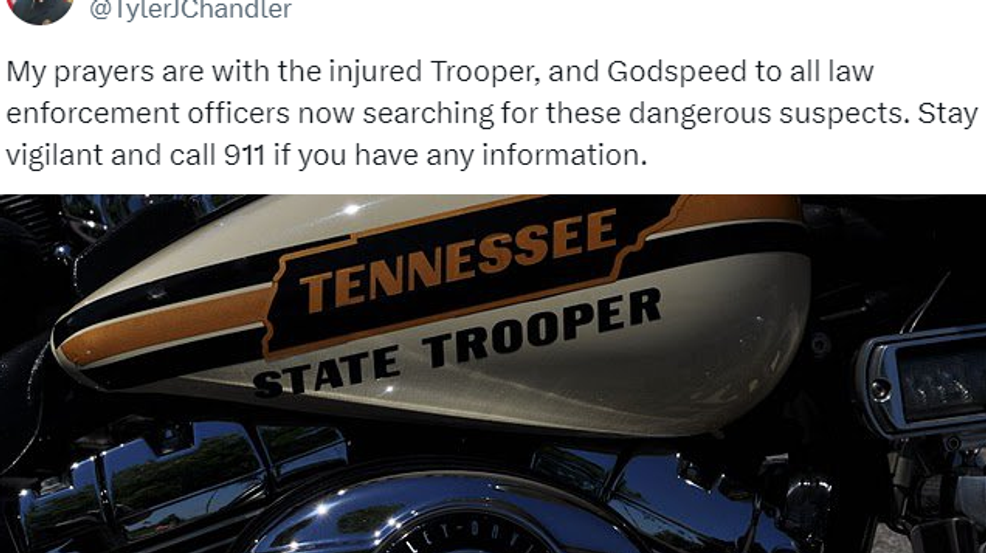 Leaders, law enforcement share support, prayers for THP Trooper shot