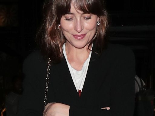 Dakota Johnson Does Off-Duty Professor Style For A Night At The Theater