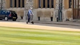 Prince William zooms into Windsor Castle on e-scooter