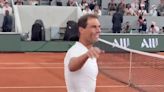 El caluroso recibimiento a Rafa Nadal en su regreso a la Philippe Chatrier de Roland Garros