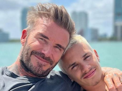 Romeo Beckham follows in dad David’s footsteps with new tattoos