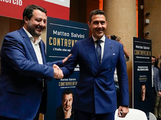 Italy's League party, low in polls, picks a provocative candidate for European Parliament election