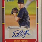 Erick Fedde 2021 Panini Donruss AUTO 限量25張簽名卡～～白襪大聯盟王牌先發