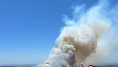 Incêndio em Alcabideche combatido por 314 bombeiros e oito aeronaves