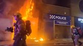 'Criminal thuggery' in Sunderland as rioters target mosque and set police station on fire