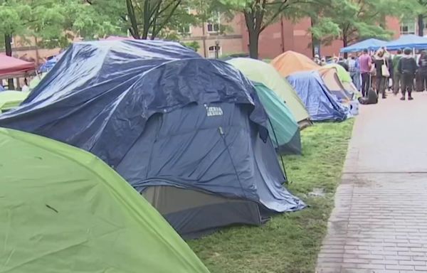 George Washington University president says pro-Palestinian encampment is ‘unlawful' on 11th day