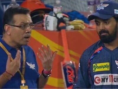 Watch: LSG owner Sanjiv Goenka fumes at KL Rahul after defeat against SRH