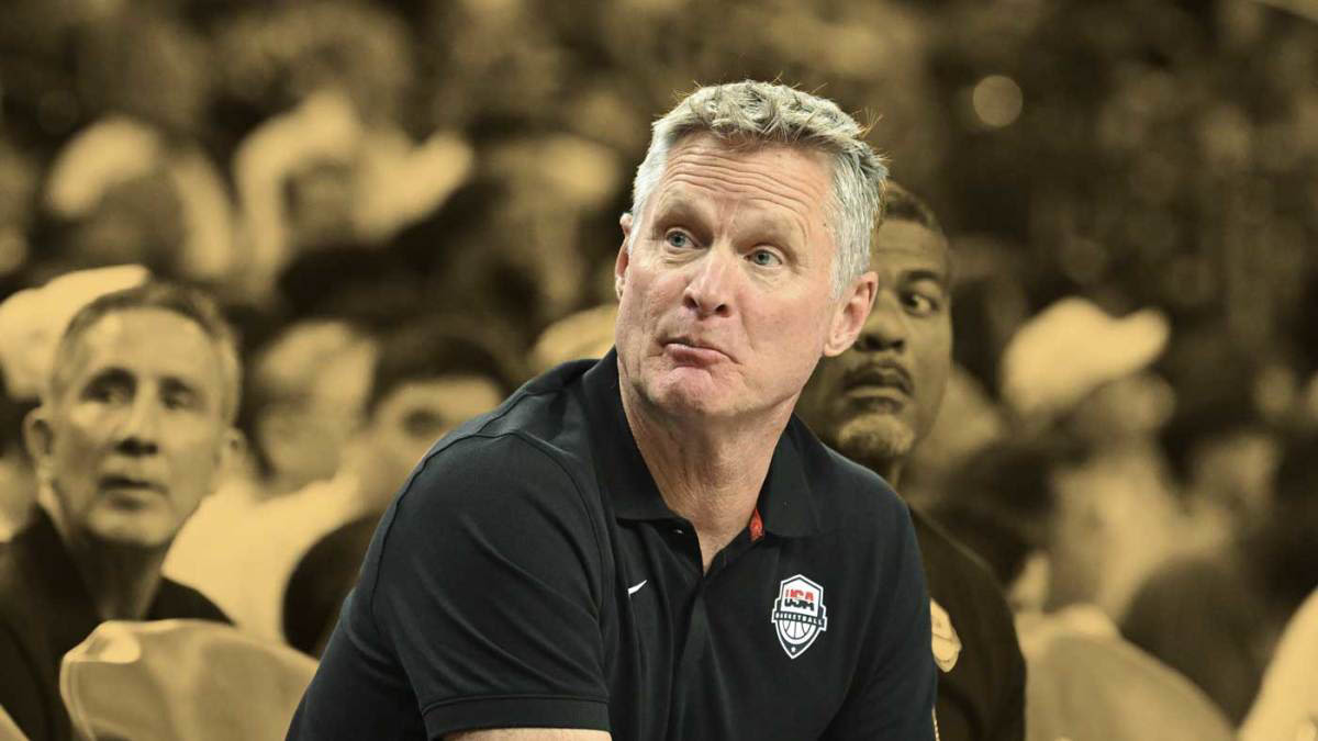 Steve Kerr on continuing to start LeBron James, Steph Curry, and Joel Embiid: "I like those three together"
