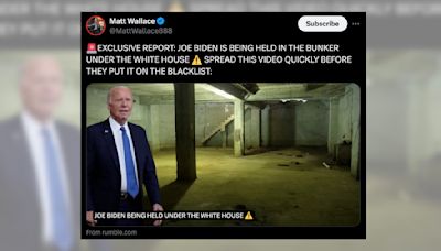 Misinformation Promoter Matt Wallace Accidentally Disproved His Own Biden-Bunker Rumor