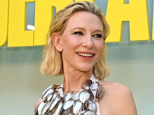 Cate Blanchett wears top made of 102 spoons on the red carpet