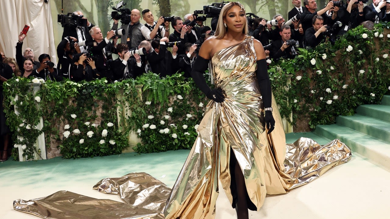 Serena Williams Goes for Gold at the 2024 Met Gala