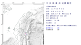 台灣東南部海域10:12規模3.6地震 清晨花東連4震花蓮豐濱規模5.3最大