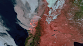 Las imágenes satelitales que muestran la magnitud de la ola de fuegos en Chile, la más mortífera en años