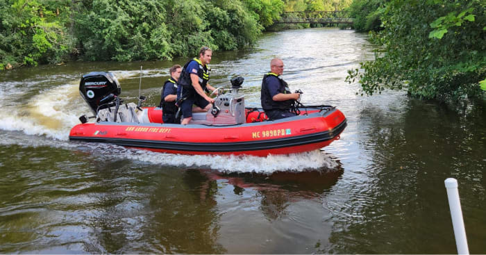 “Please wear a life jacket” Ann Arbor firefighters rescue more kayakers on Huron River