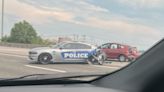 Knoxville Police cruiser struck on I-40 East while conducting a traffic stop