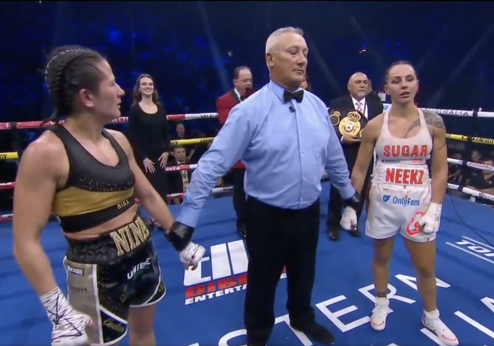 Lt. Dan Hennessey Announces Wrong Winner of Boxing Match