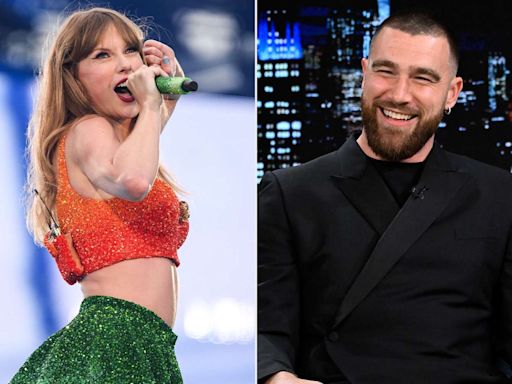 Travis Kelce Pals Around with Julia Roberts During Girlfriend Taylor Swift’s Final Eras Tour Show in Dublin