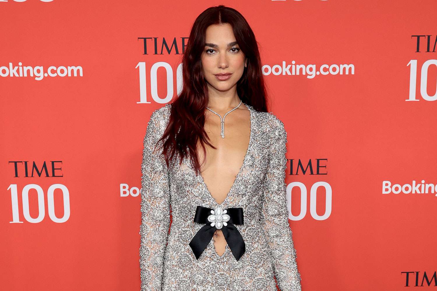 Dua Lipa Exudes Star Power in Lacy Ensemble at the Time100 Gala