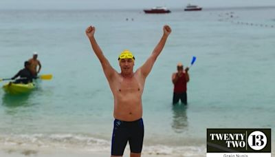 Writer Ridzwan Rahim conquers choppy seas in record-breaking Terengganu swim