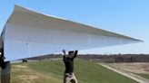 Watch The World’s Biggest Paper Airplane Soar Through The Sky With Beauty And Grace