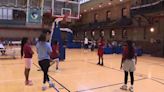 Kids shoot 100 free throws each during Brooklyn basketball fundraiser